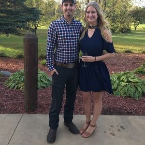 Fioni small wedge sandal-Cognac